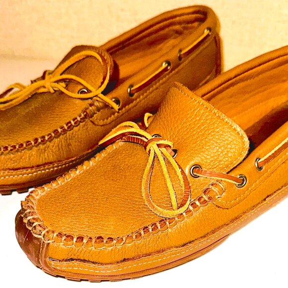 Minnetonka Moose hide classic Moccasins Mens - Picture 3 of 4